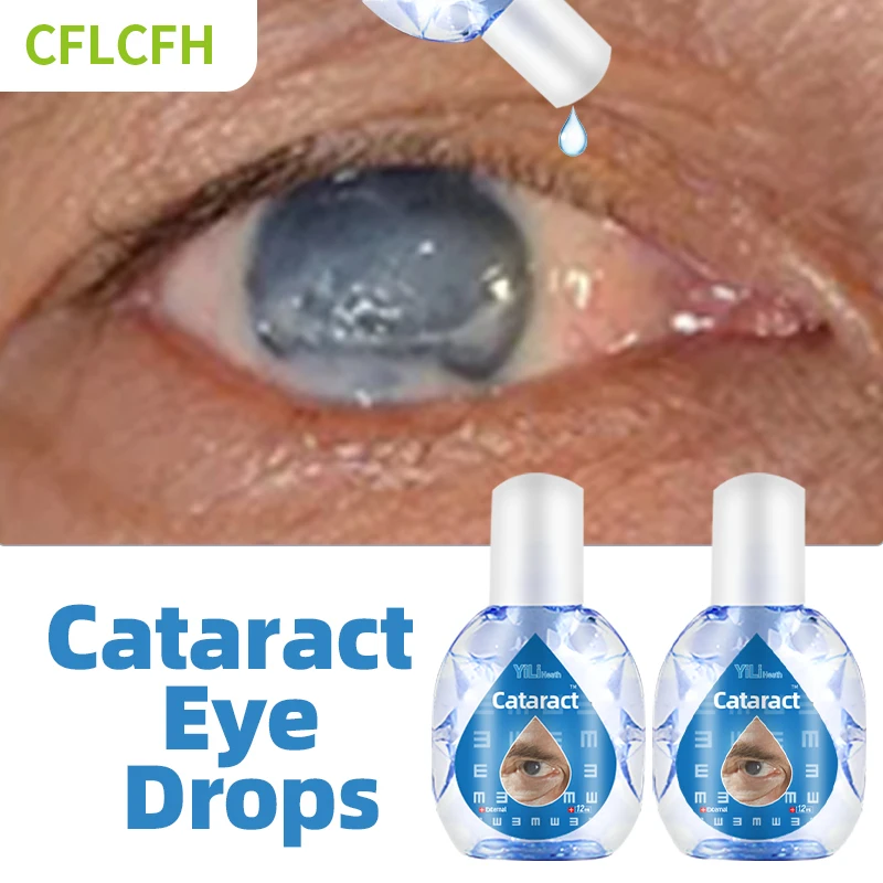 Cataract Treatment Eye Drops for Cloudy Eyeball with Black Shadow Removal and Dry Eyes Eyes Drops Blurred Vision Cure 12ml