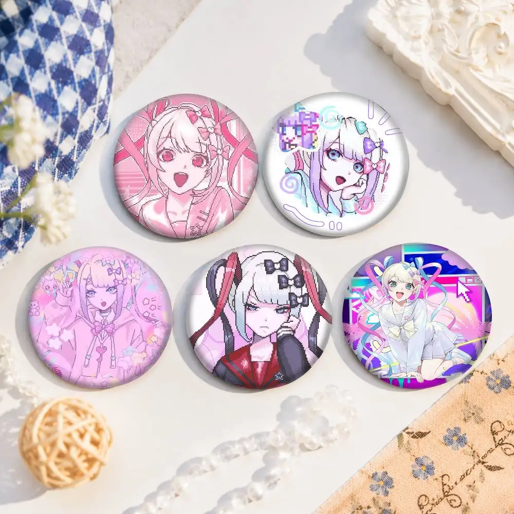 Kangel Needy Streamer Overload Cosplay COSTUME Badge Pin Tinplate Brooch Prop Xmas Gift Birthday Gift