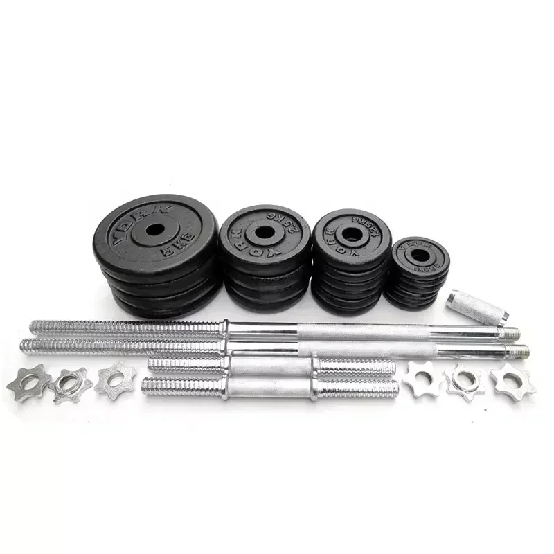 Wholesale High Quality Customizable Chrome Adjustable Weight Dumbbell Barbells Cast Iron Fitness Equipment 30kg