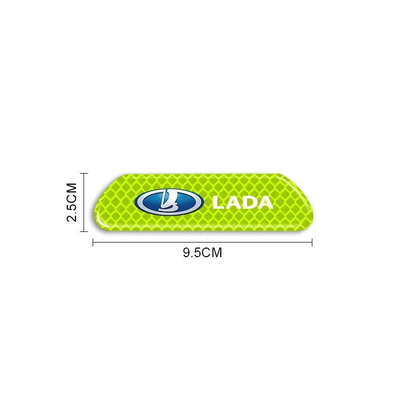 4PCS/set Car Reflective Safety Strip Stickers Car Styling For Lada Samara Vaz 2110 2109 2112 2114 Largus Priora Xray Kalina