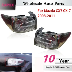 CAPQX 2PCS Brand For Mazda CX7 CX-7 2008-2011 Rear Brake Light Tail Lamp Taillight Taillamp Tail Light Assembly Head Light