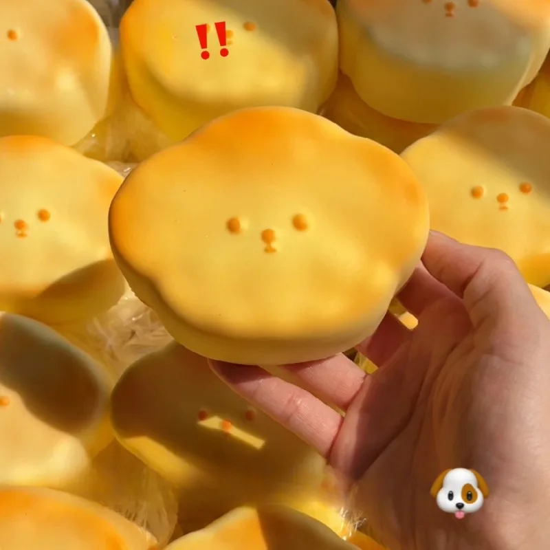 Squishy Dog Bread Squeeze Toy Soft Stress Relief Langsam steigendes sensorisches Zappeln für Angst ADHS Autismus Geschenke für Kinder Erwachsene