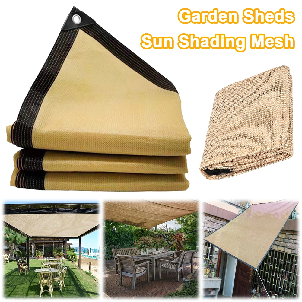 Sun Shade Net Anti-UV Outdoor Shadow Mesh Plants Shading Net Cover Exterior Shade Awning Parasol Patio Canopy Garden Accsesories