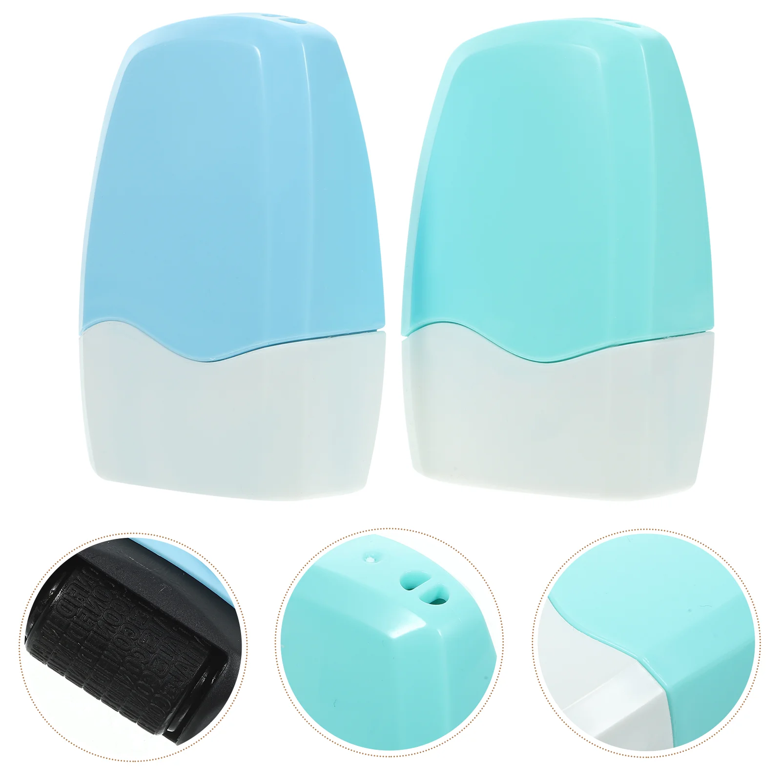 2 Pcs Confidentiality Seal Roller for Information Multi-function