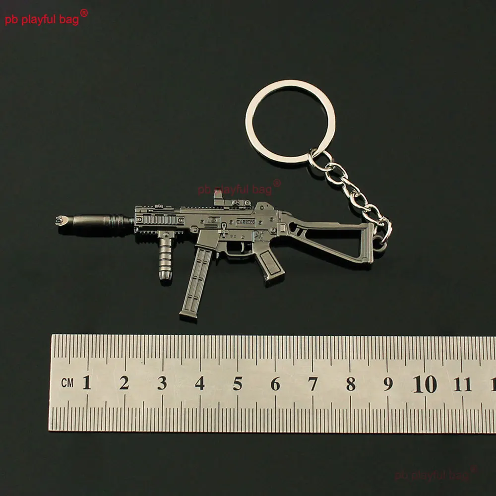 Porte-clés modèle Mini pistolet 9cm, 141UMP45, bijoux CS, pendentif en métal, figurines d'action, décoration, jouet pour enfants, cadeau ZG126