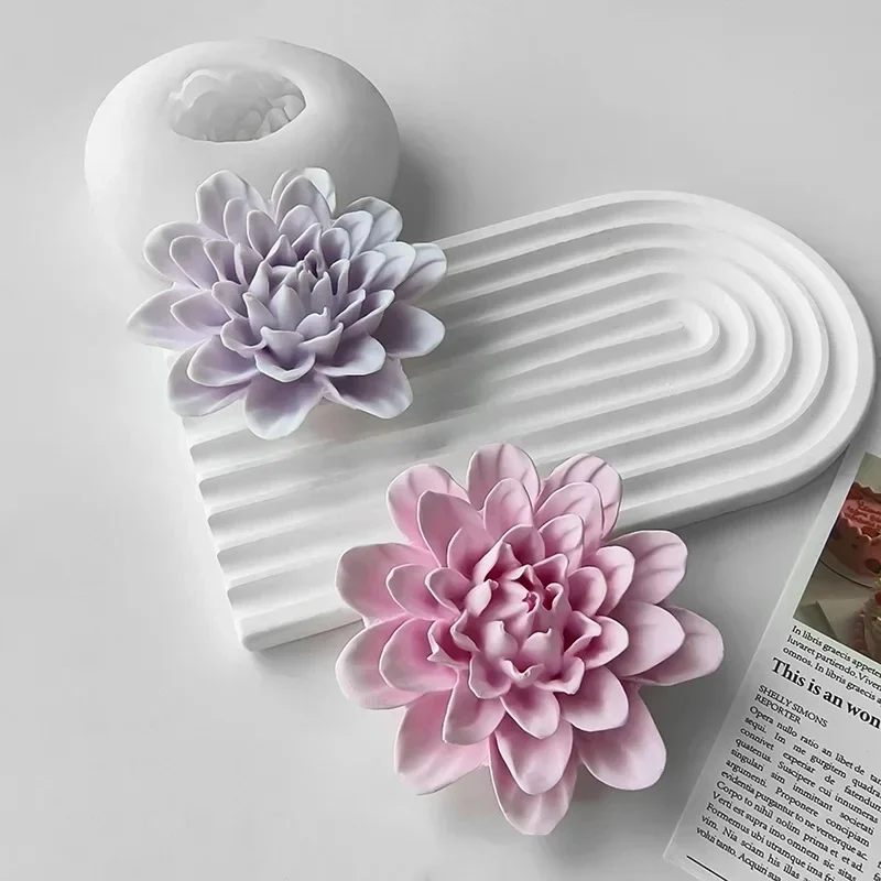 

Flowers Moulds Peony Silicone Candle Mold Paeonia lactiflora Wax Mould Handmade Soap Mold