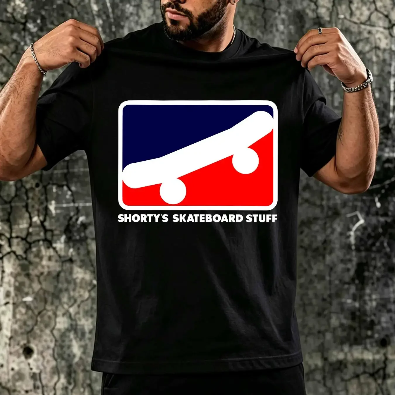 washed T Shirt Shortys Skateboard Stuff Classic vintage Washed Casual Unisex fashion Top For Everyday Wear Breathable
