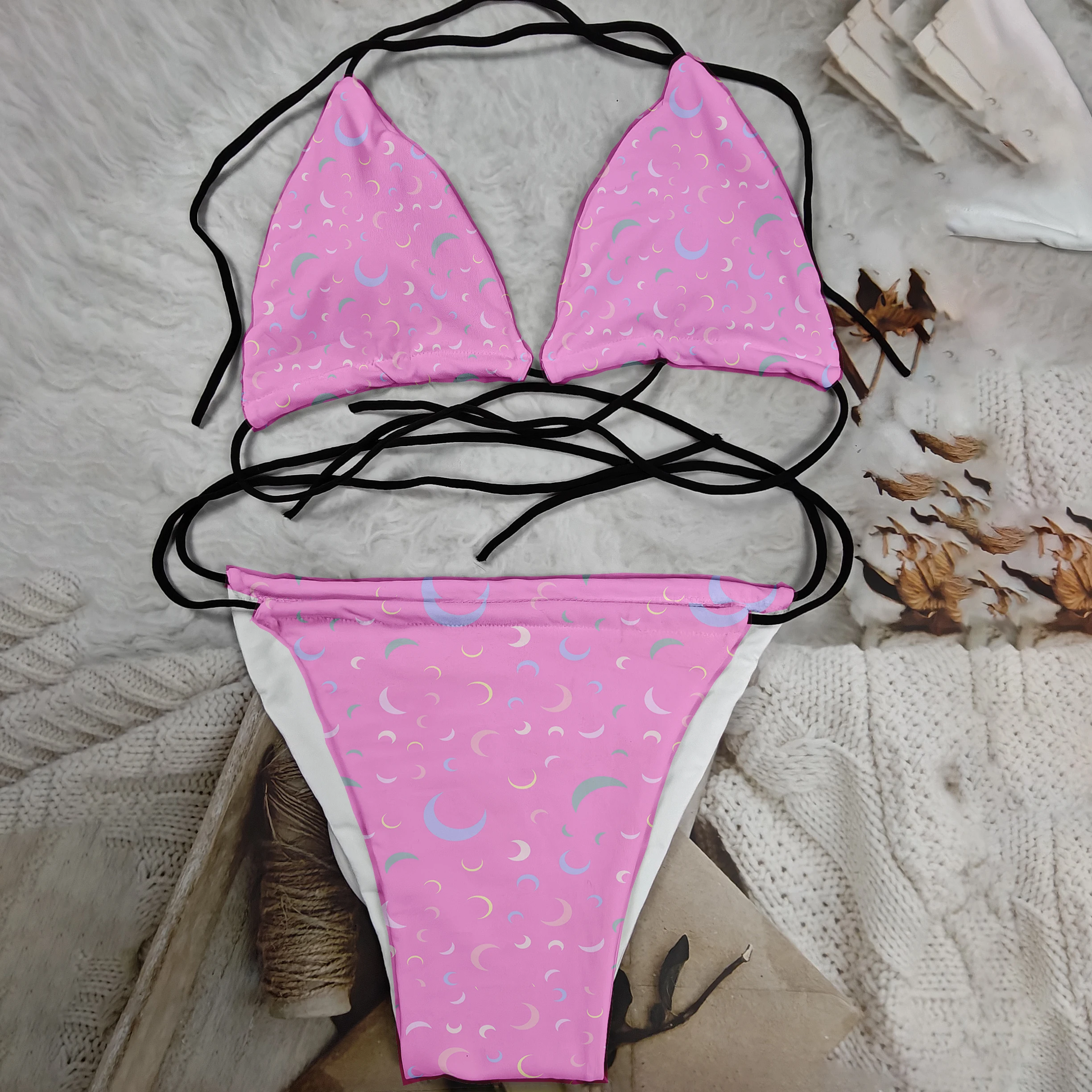 Fashionable and cute women's bikini women's Kawaii style swimsuit suit Harajuku style swimsuit women's swimsuit beachwear