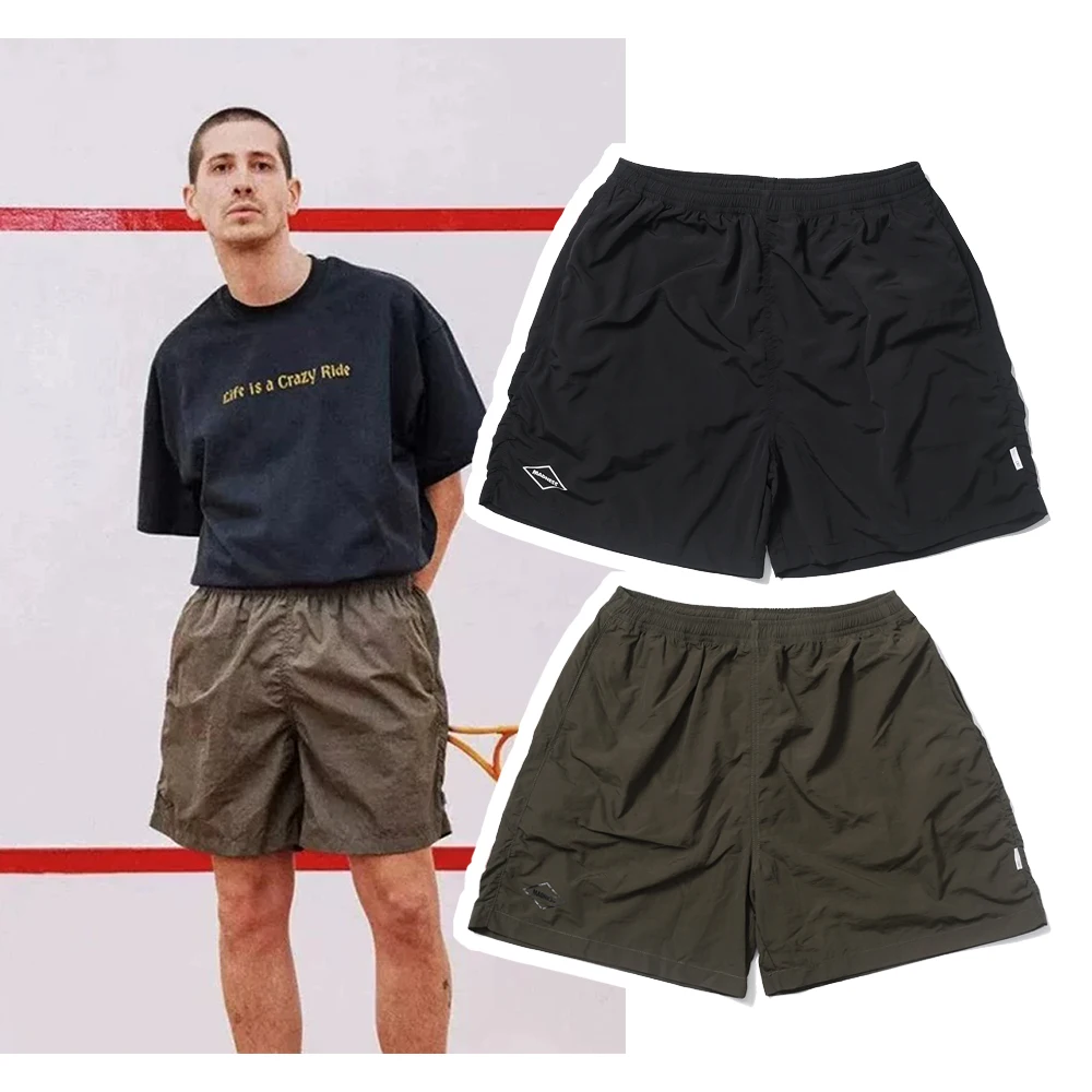 

MADN Summer Beach Breathable Cool Qui Dry Casual Sports orts Polyester Fiber Straight Leg mid Waist Daily Wear C...