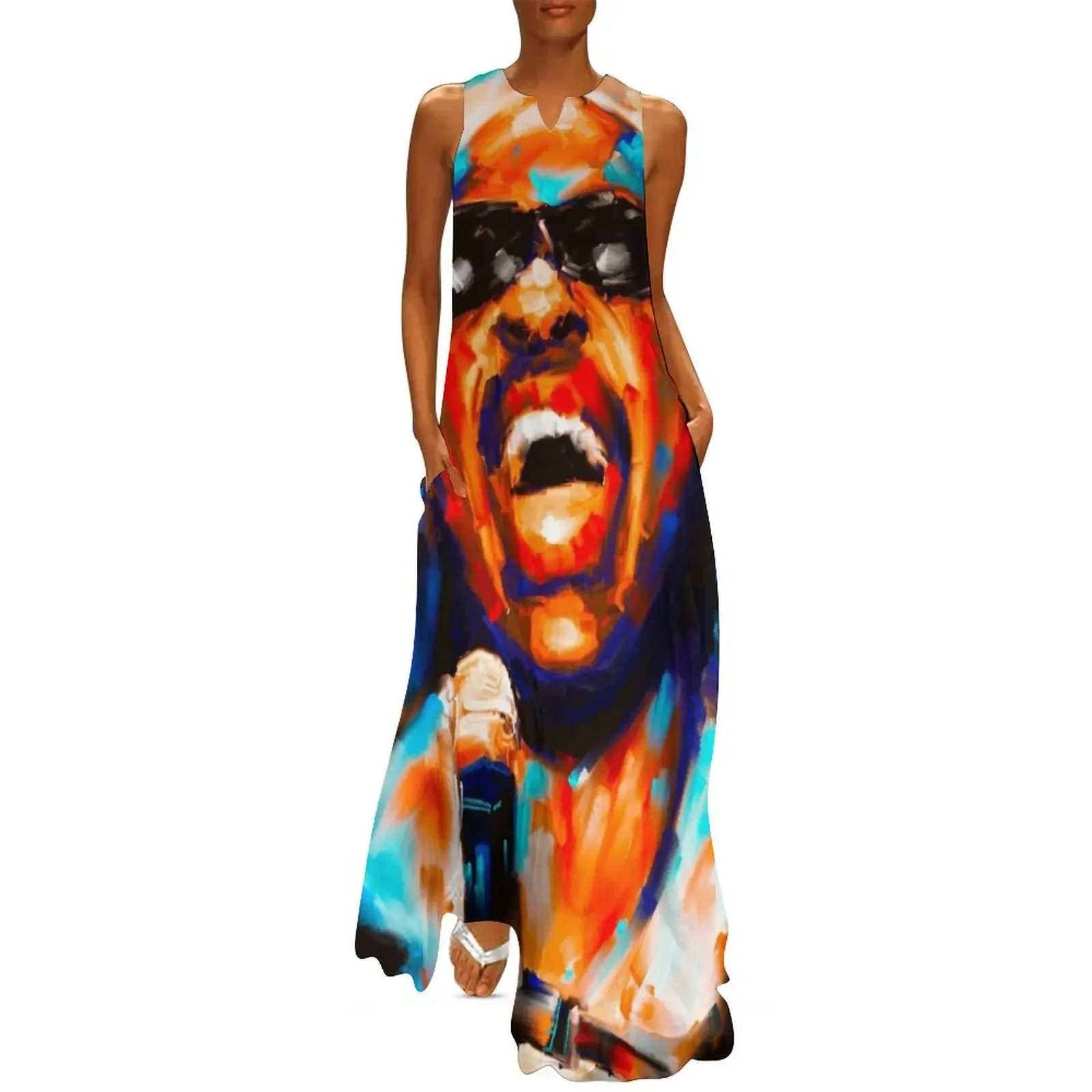 

Stevie Wonder portrait Long Dress Women dresses summer Bridesmaid dress woman dresses for special events Dress