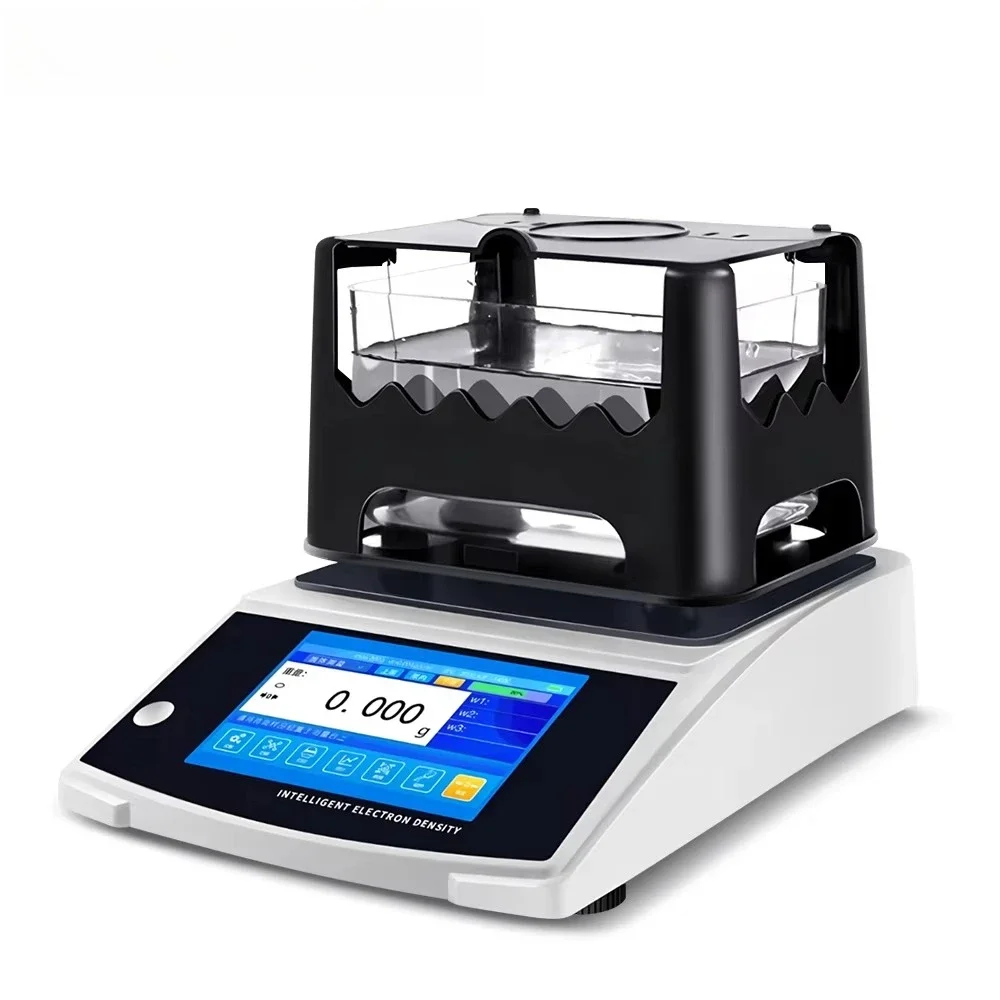 Factory Wholesale Laboratory 300g/600g/1200g Gold Density Meter Touch Screen Digital Display Electronic Solid Density Meter