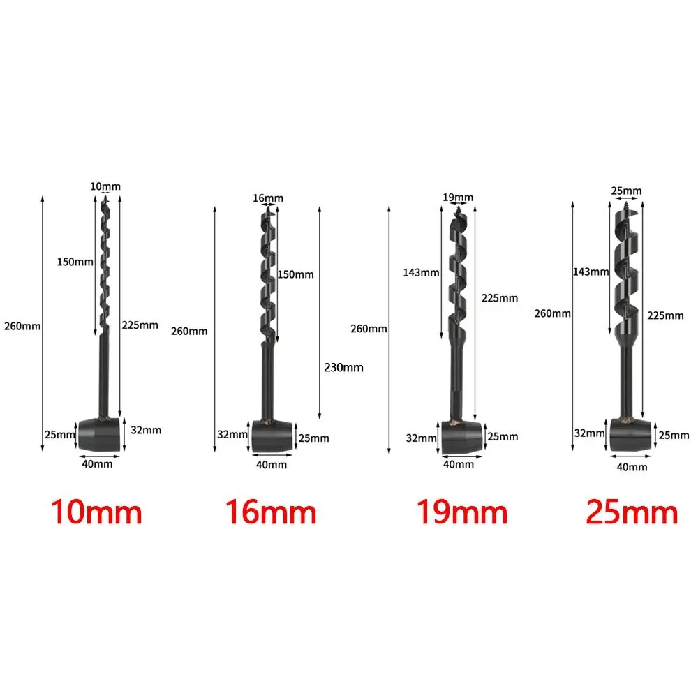 Wild Survival Hand Drill Portable Carbon Steel Manual Auger Drill Manual Wood Punch Tool