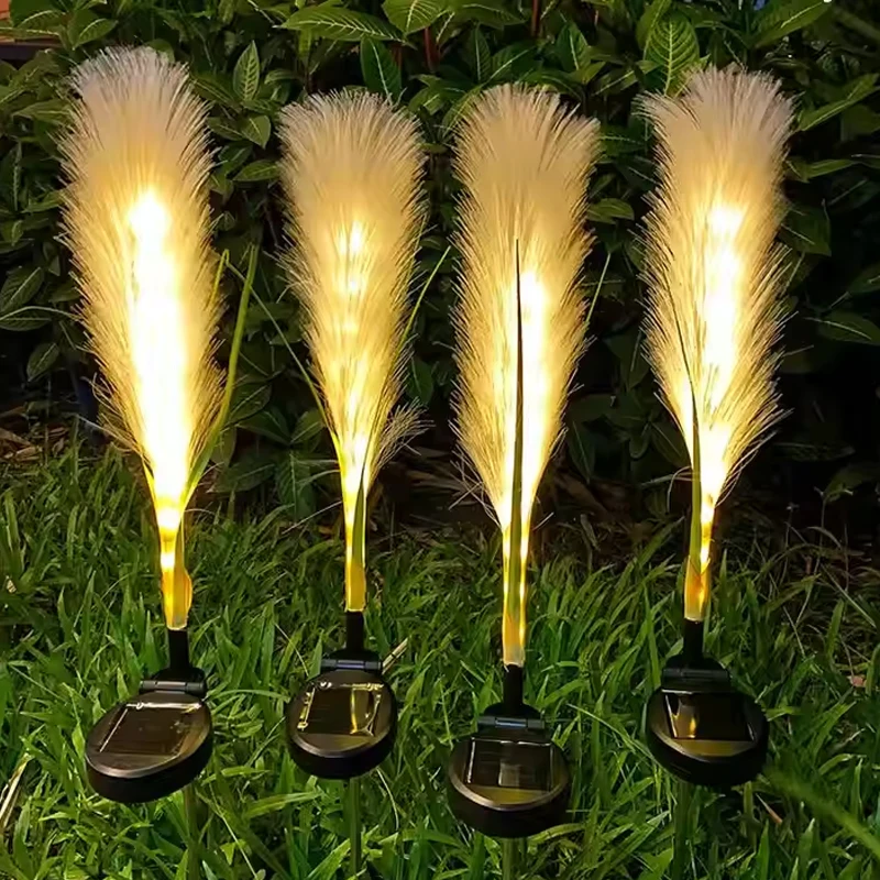 

LED Solar Garden Reed Lamp Outdoor Waterproof Lawn Light Yard Christmas Decoration Path Lighting Decor Solar Power Light