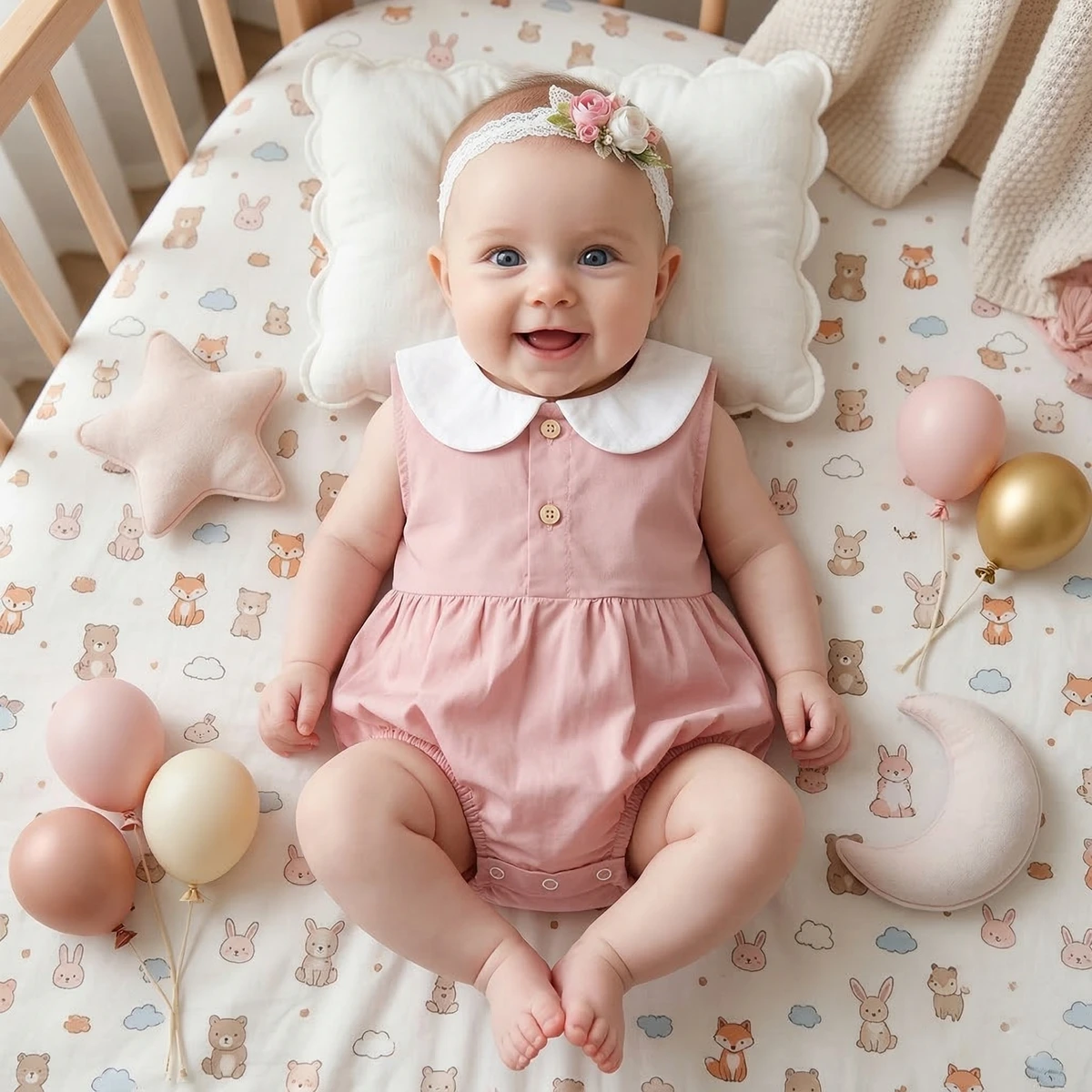 Cute Baby Clothing Cotton Onesies Fashion Solid Baby Girls Summer Bodysuits