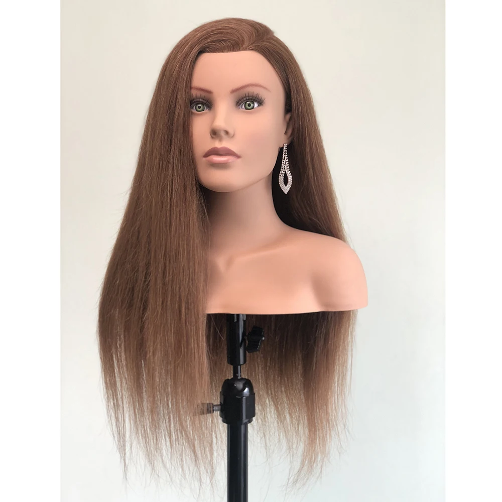 

Europe Face Woman Mannequin Head With Hair And Full Shoulder For Academy School