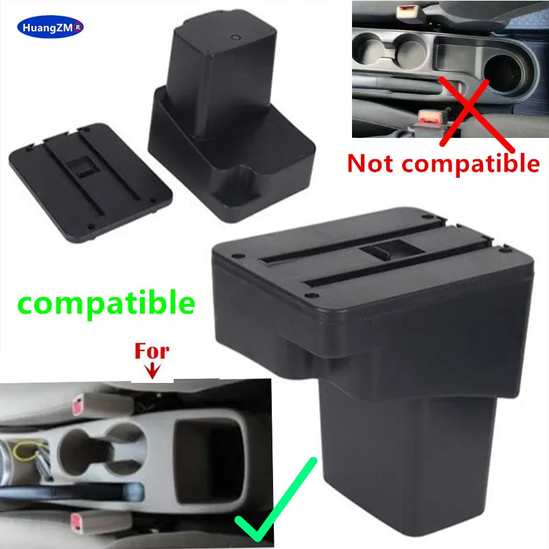 For Hyundai SOLARIS Armrest Box For Hyundai Accent RB Solaris Verna Car Armrest Storage Box 2011-2016 Retrofit Car Accessories