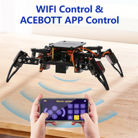 ACEBOTT ESP8266 Bionic Quadruped Spider Robot Kit App Remote Control Walking Crawling STEM Robotics Project for Arduino ESP32