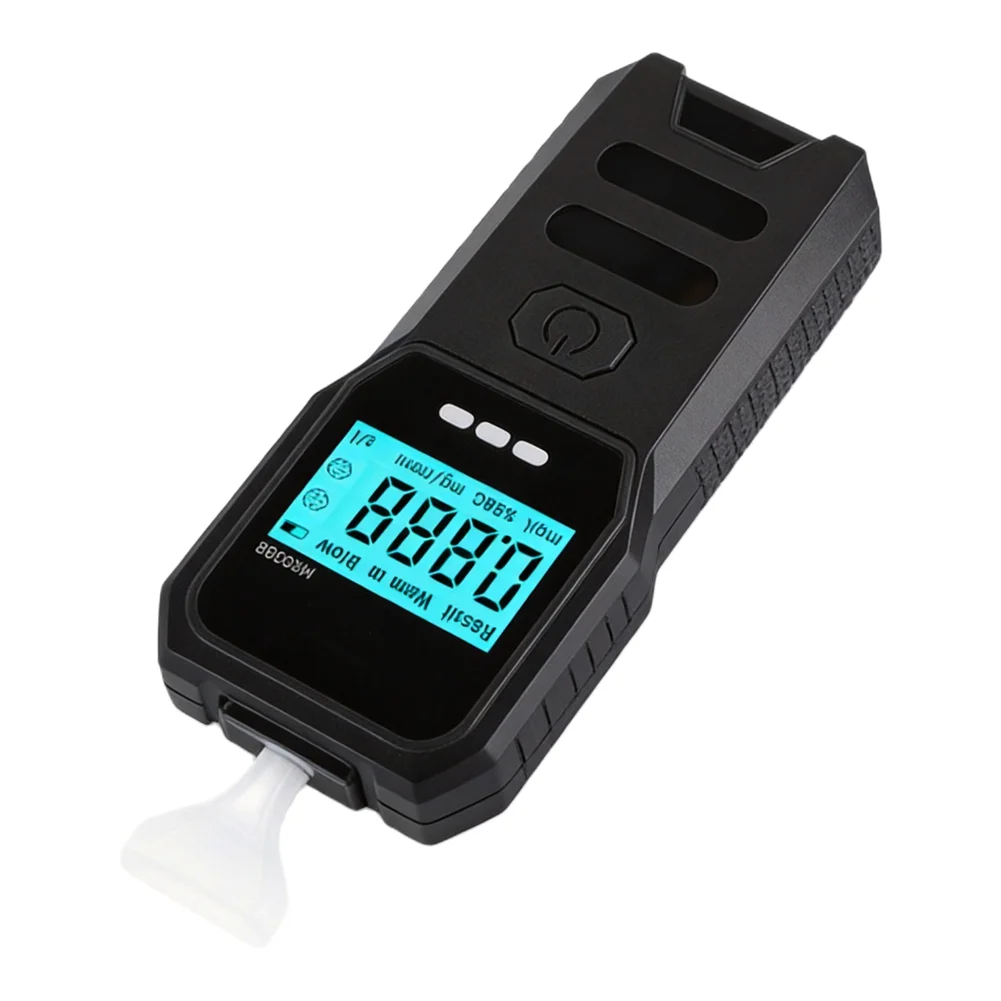 LED Digital Breathalyzer A’lcohol Tester With Voice Announcement And Color Coded Display For Personal Safety Detection Tool