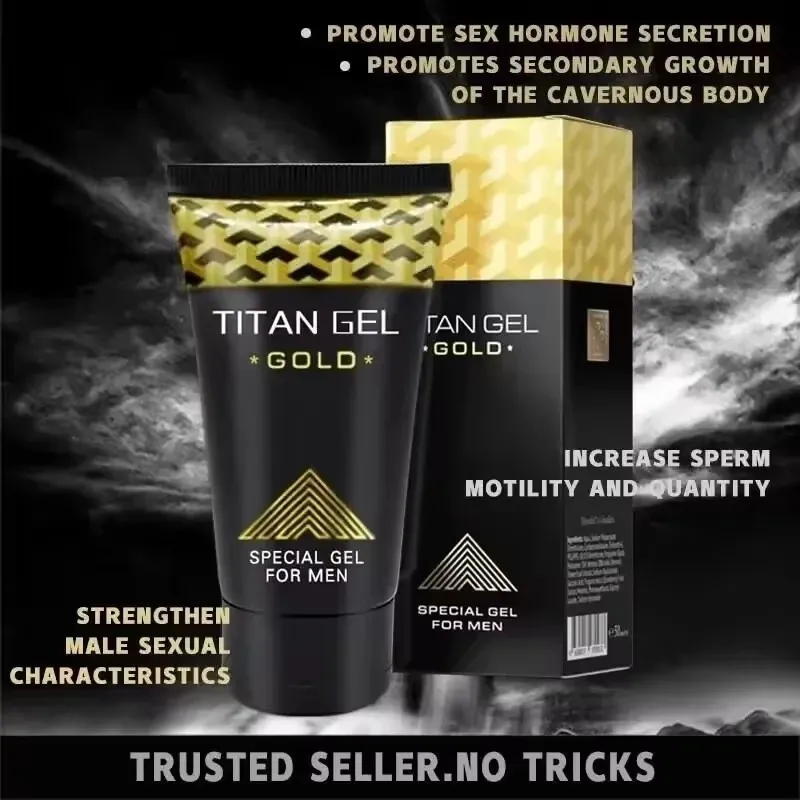 Jj-crema reparadora de gel Titan para hombres, cuidado privado masculino, aumento del crecimiento, crema retardante, esponja de