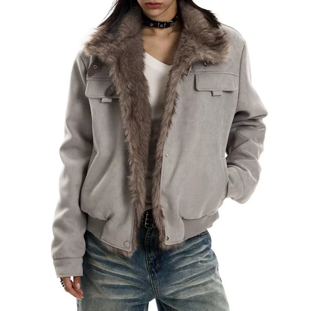 

Winter New Men's Long-Sleeved Cotton Jacket Unisex American Retro Fashion Trend High Street Casual Loose Men's Tops 2025