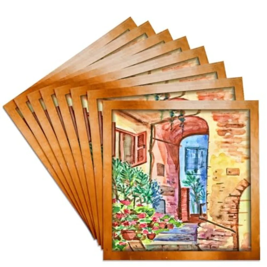 

Набор из 8 керамических подставок для чашек Italian Yard-Ceramic Tile, модель cst_31512_4