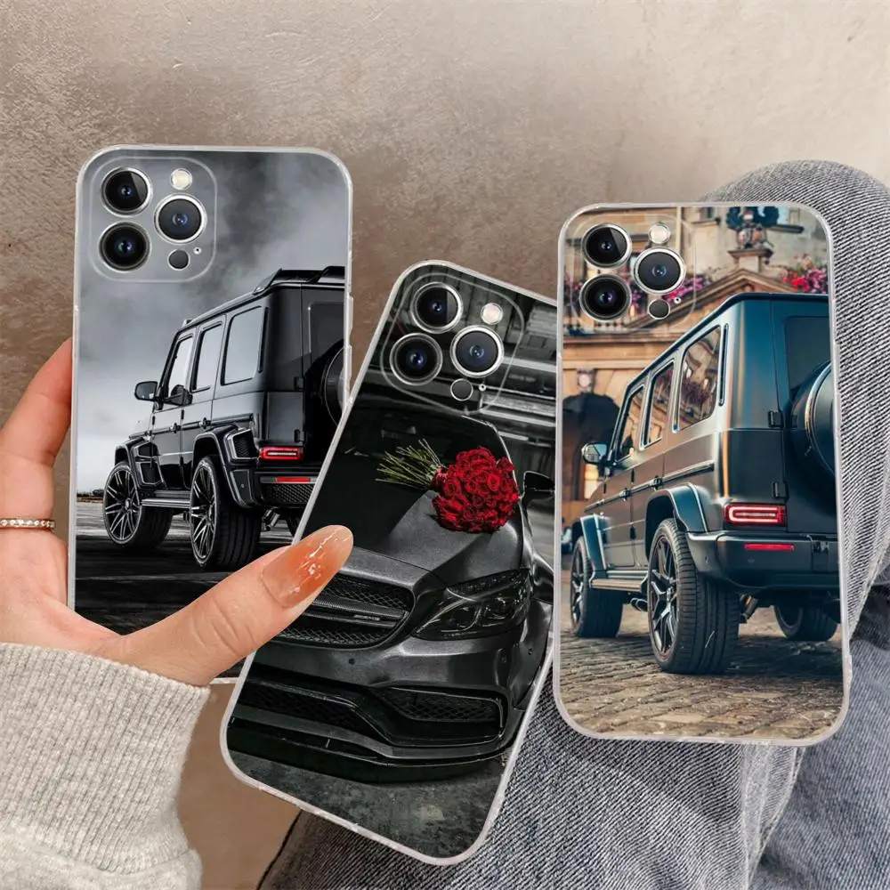 Sports Car Mercedes Phone Case For iPhone 15 14 11 12 13 Mini Pro XS Max Cover 6 7 8 Plus X XR SE 2020 Funda Shell