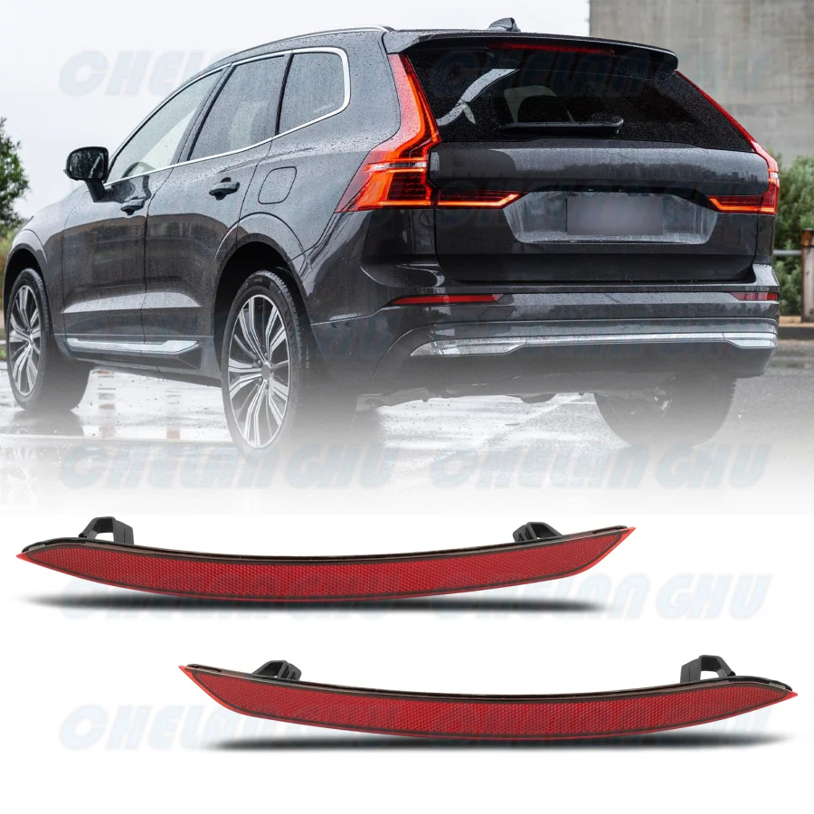 

For Volvo XC90 2016 2017 2018 2019 2020 2021 2022/XC60 2018 2019 2020 2021 2022 2023 2024 Car accessories Rear Bumper Reflector