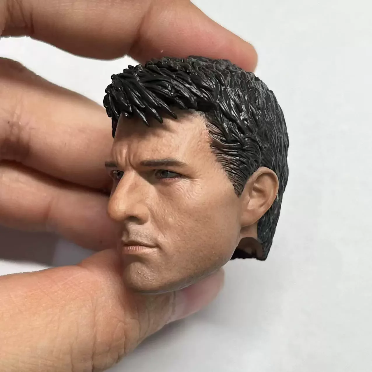 Tom Cruise Male Head Carving Sculpt US Actor Star 1/6 Soldier Model For 12'' Action Figure Body Doll  Real Show
