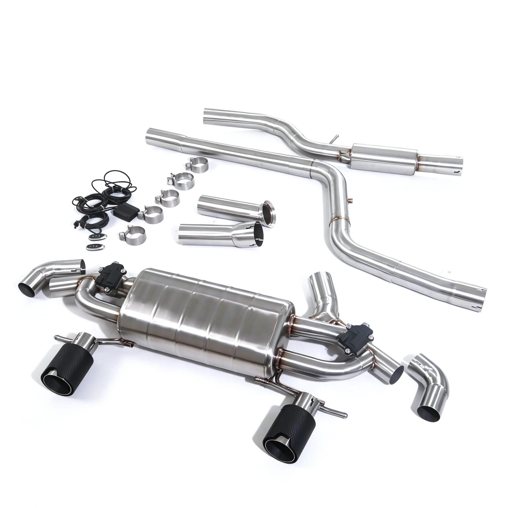 GFC/ for 2022-2025 BMW 225i G42 2.0T B48 Catback 304SUS Valvetronic high performance exhaust system matching IM mark tip