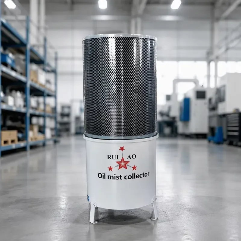Centrifugal Vertical Oil Mist Collector for Water Soluble Coolant Mist High Air Flow Compact Structure