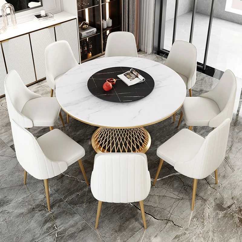 Library Office Dining Table Luxury Hallway Restaurant Center Turntable Waterproof Coffee Tables Nordic Esstische Home Furniture