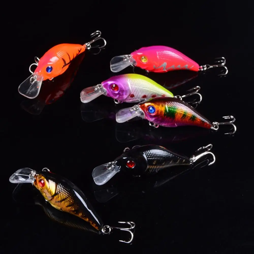 Bait Artificial Wobbler Fish Fake Bait Floating With 3D Eye Fishing Lures Bionic Fish Bait Hard Bait Little Fat Fish Bait