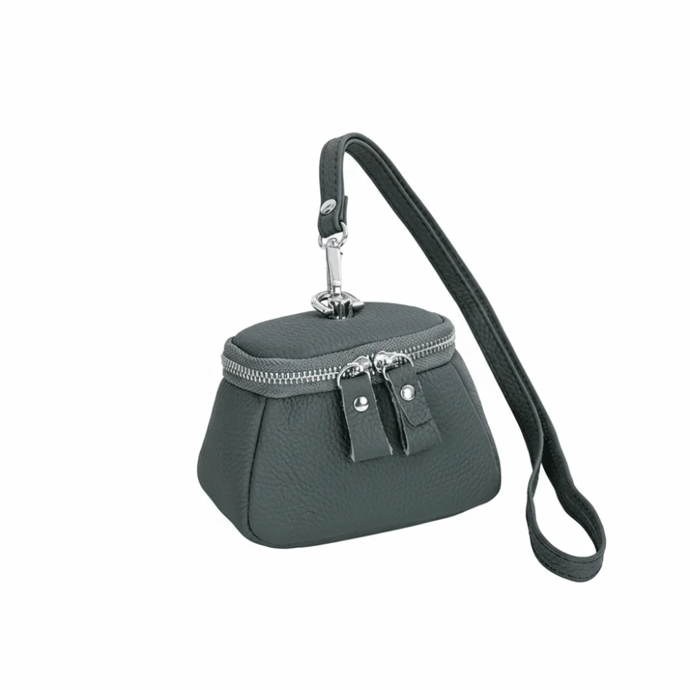 

Сплошной цвет, подвесной кошелек для монет, натуральная кожа, губная помада, чехол для наушников, кошелек на ремешке, кошелек для хранения макияжа, мини-сумка для хранения