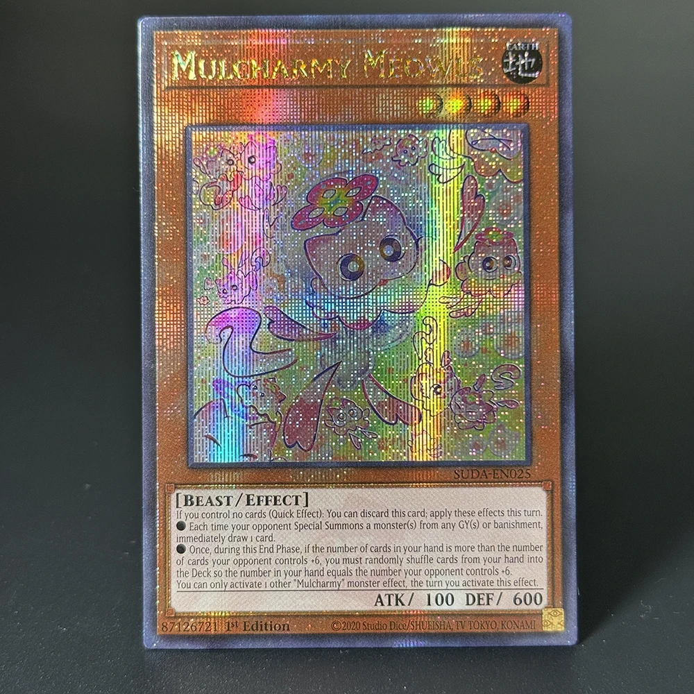 Yu-Gi-Oh! Collection DlY Proxy Cards Mulcharmy Meowls Dark Magician Girl Blue Eyes White Dragon 25th Anniversary Card-QCSCR