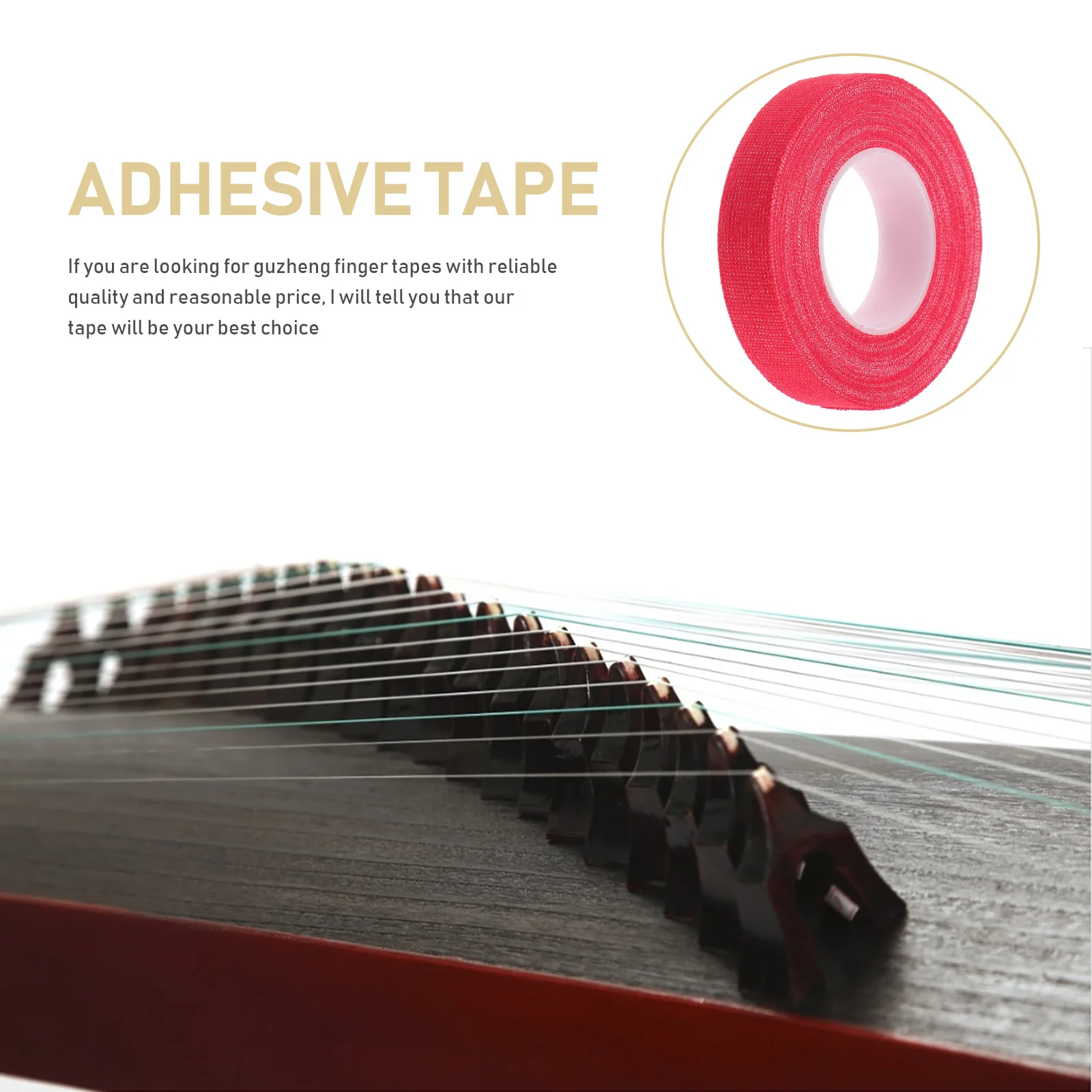 

5pcs Guzheng Breathable Anti Allergic Finger Pipa Supplies Adhesive Tapes for Pipa Protective Nail Stage Performance