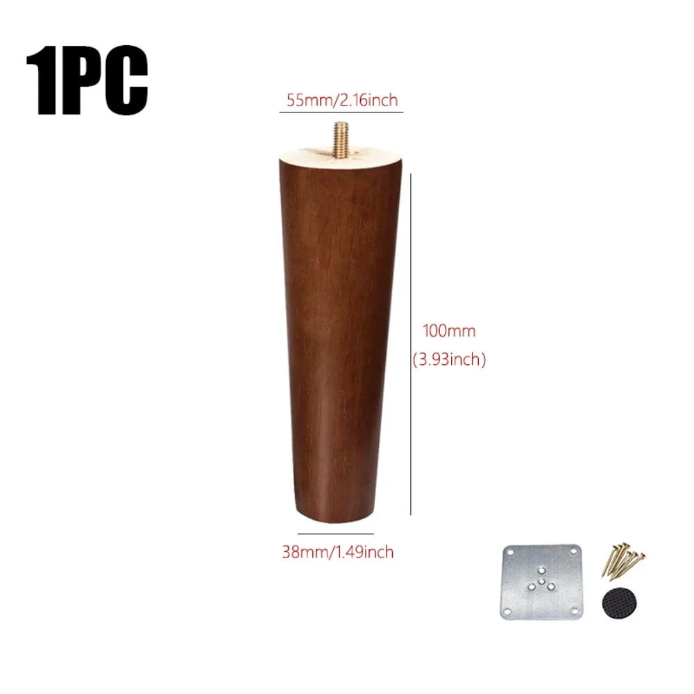 

Новые мебельные ножки из массива дерева 8/10/12/15/20 см с железной вставкой, конические ножки для дивана, универсальные мебельные опоры для увеличения высоты