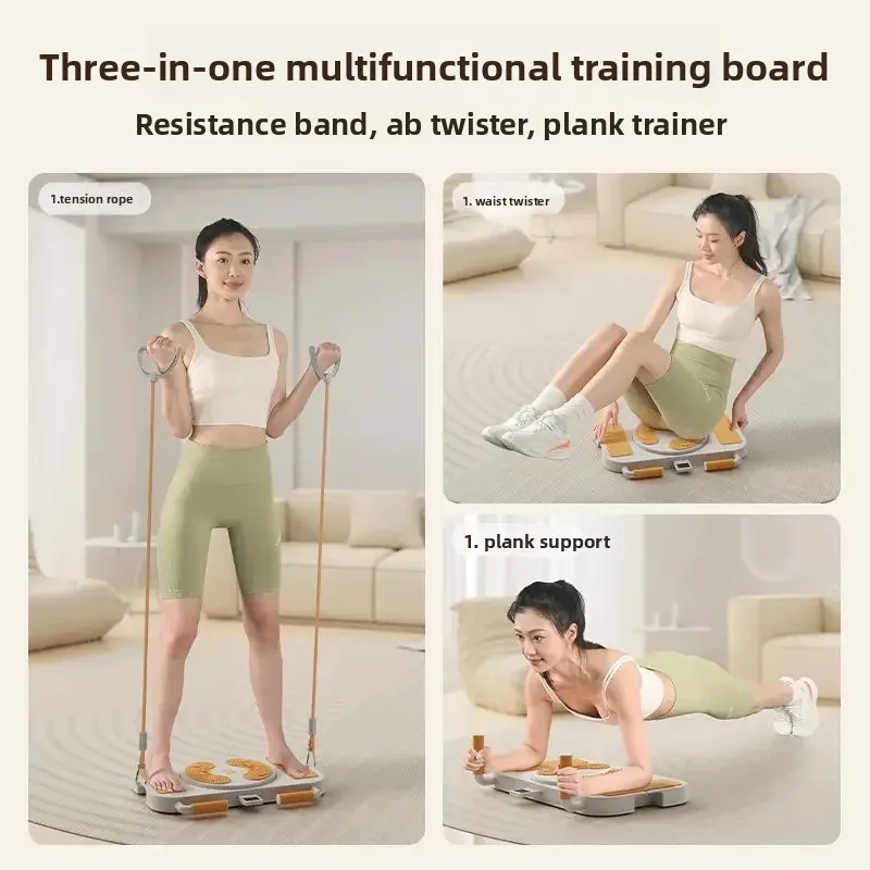Home Abdominal Fitness Trainer Push‑Up Stands for Plank Support Waist Twisting Household Muscle Strength Training Workout Gear