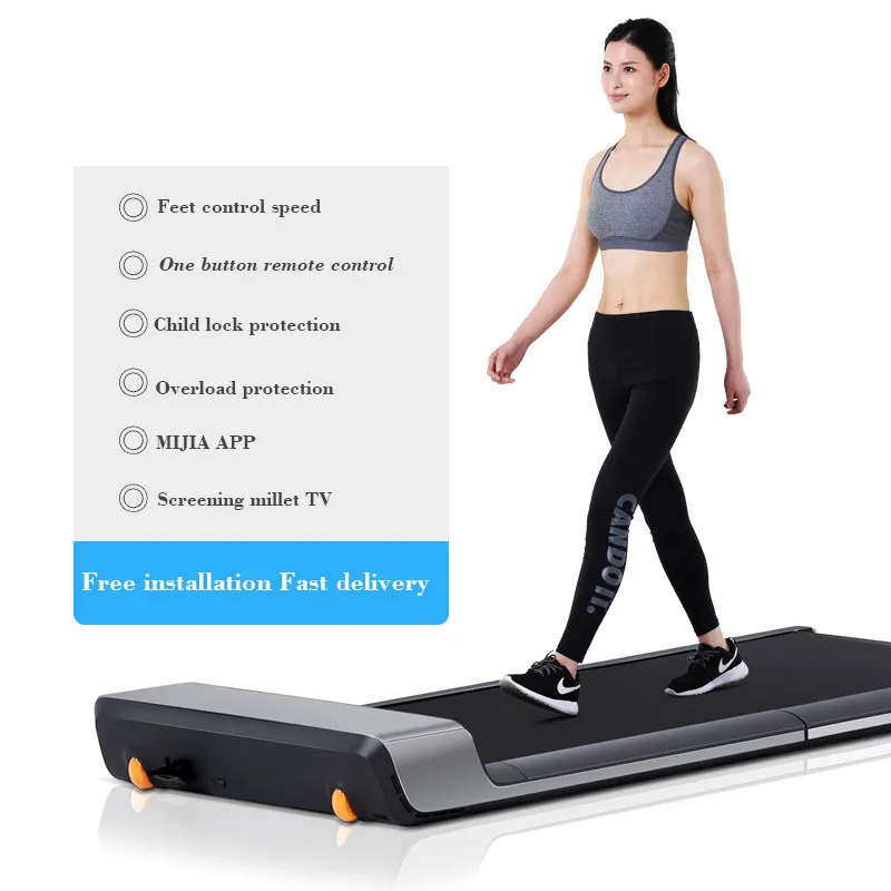 

Indoor Mini Treadmill Fitness For Home Without Handrail Electrical Mute Smart Foldable Walking Machine Body Building Equipment