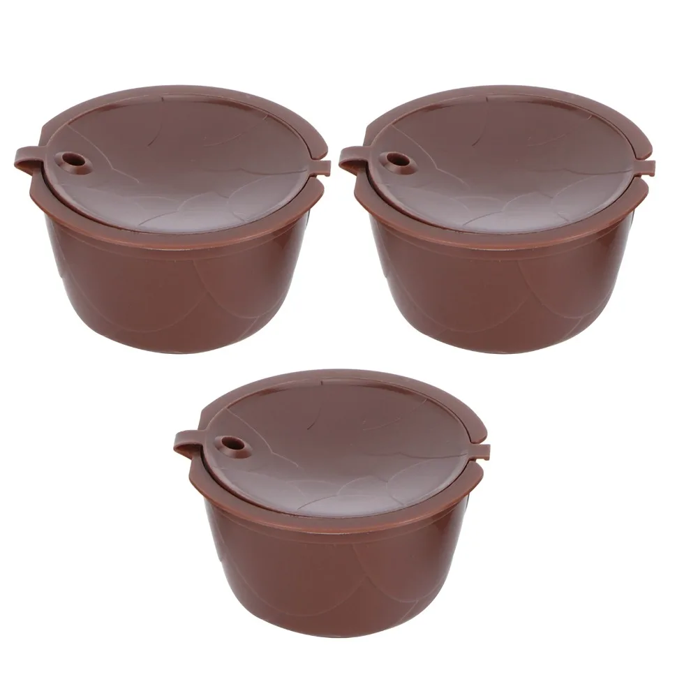 Food-Grade Material Reusable Coffee Capsules Refillable Structure With Spoon And Brush Refillable Coffee Filter Pods