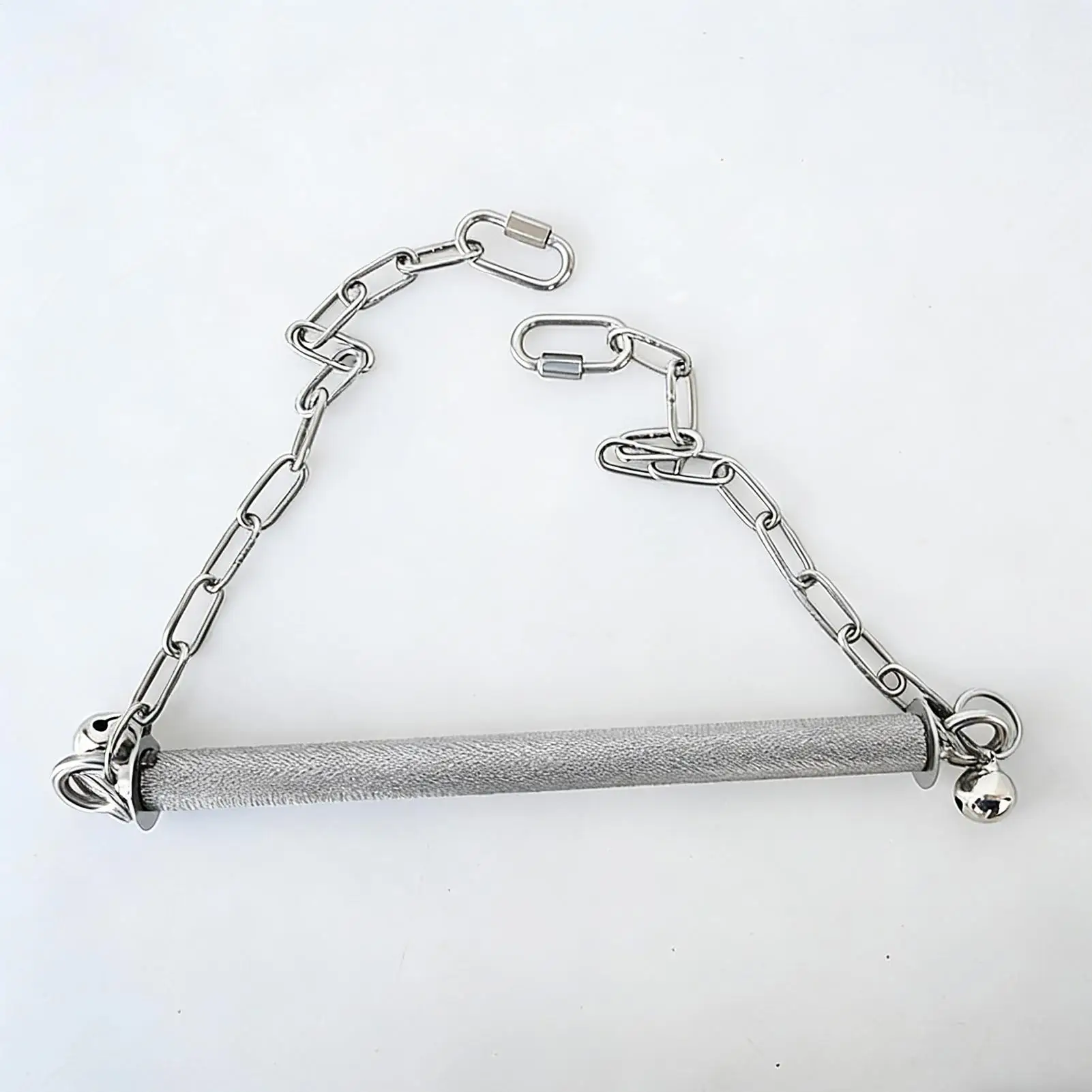 

Качели для птиц из нержавеющей стали, большие, с перьястой подставкой и колокольчиком, для конюров, неразлучников, канареек, макавов, африканских попугаев