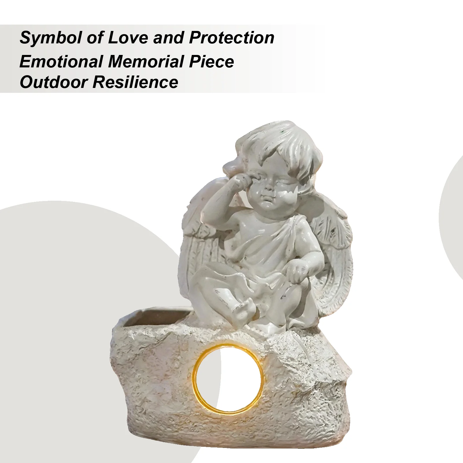 

Статуэтки и фигурки ангелов из смолы со светодиодной подсветкой, садовые скульптуры, коллекционные фигурки ангелов для улицы, патио, веранды, дорожек