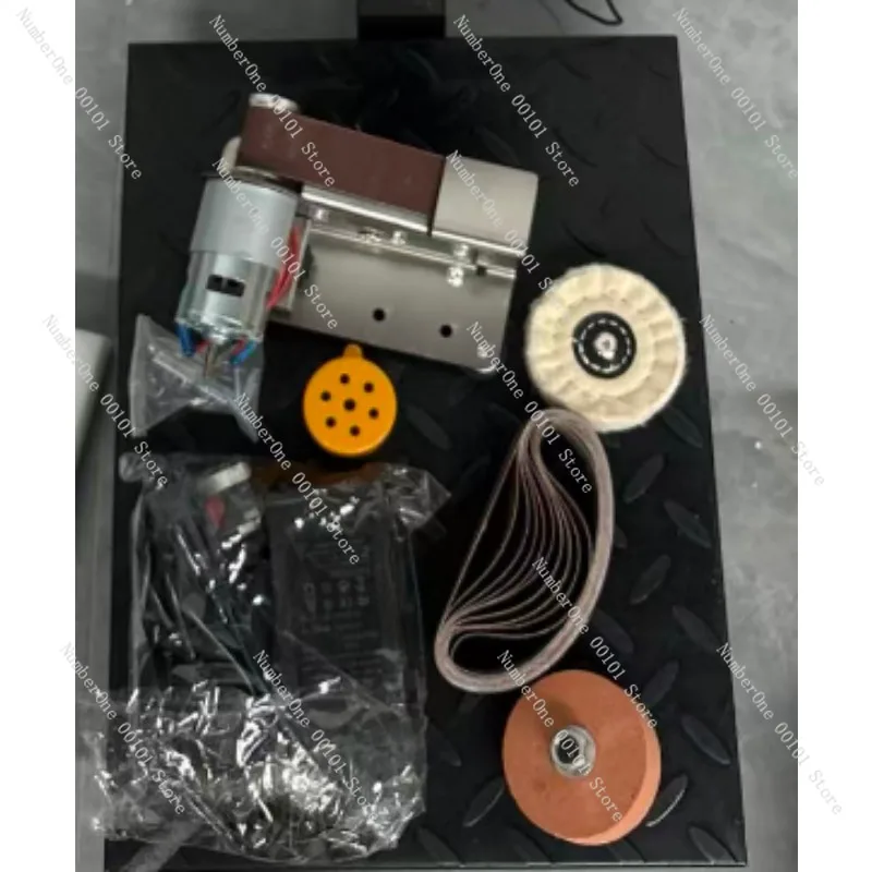 Mini Belt Sander 110V 220V, Electric Knife Sharpener Polisher, Compact Bench Grinder for Metal Wood DIY