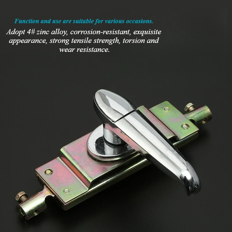 قفل كامة الخزانة الصناعية مقبض سبائك الزنك قفل الباب اليسار اليمين ربط قضيب اللسان قفل مقبض معلق #2