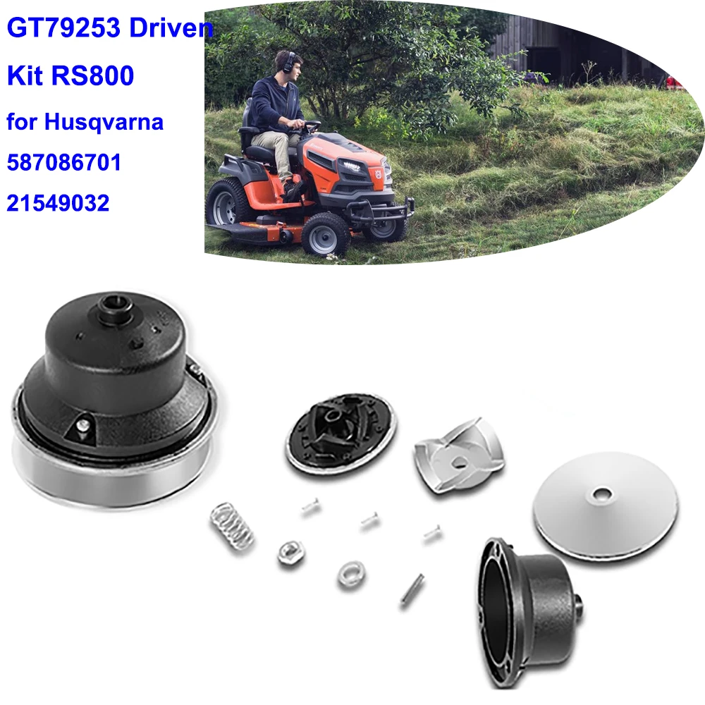 

11Pc GT79253 for General Transmission Driven Kit RS800 Driven Pulley Kit of Husqvarna Lawn Mower Tractors for 587086701 21549032