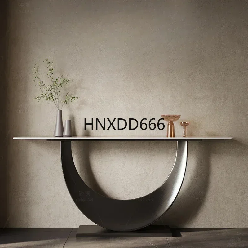 

Light Luxury Wall Designer Black DoorSide Table Modern Storage Strip