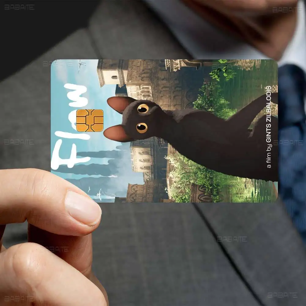 Flow Movie Anmie Sticker Film Skin Cover For Credit Card Debit Bank Card Front
