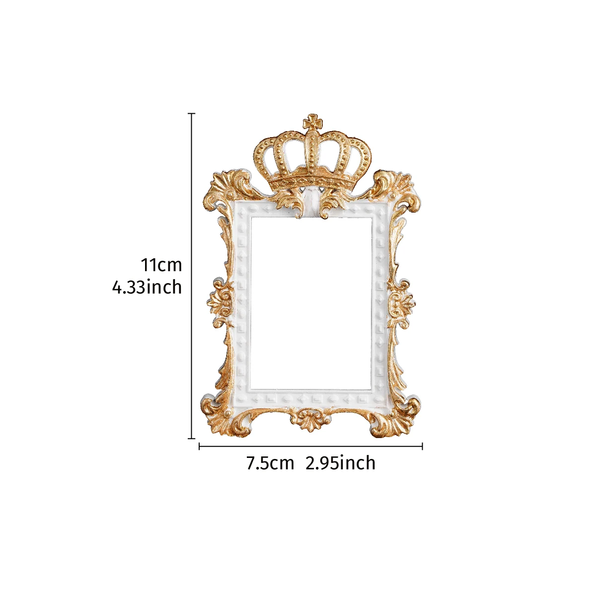 Crown-Shaped Decorative Square Photo Frame, 1PC