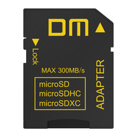 DM SD Adapter SD4.0 UHS-IIcomptabile with microSD microSDHC microSDXC transfer speed can up to 300MB/s