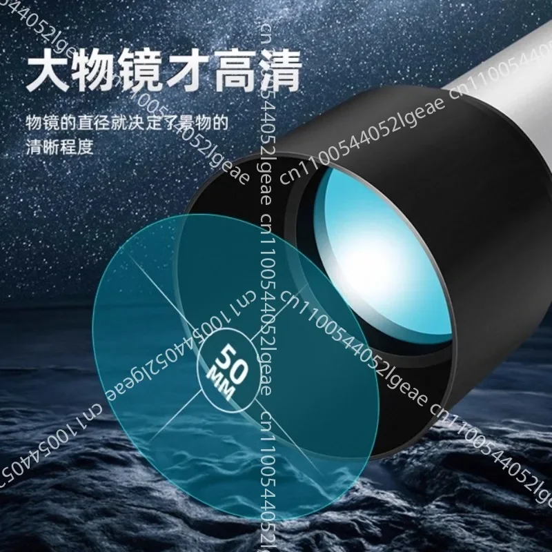 A 50,000-meter High-definition Entry-level Telescope for Stargazing and Moon Viewing in Space