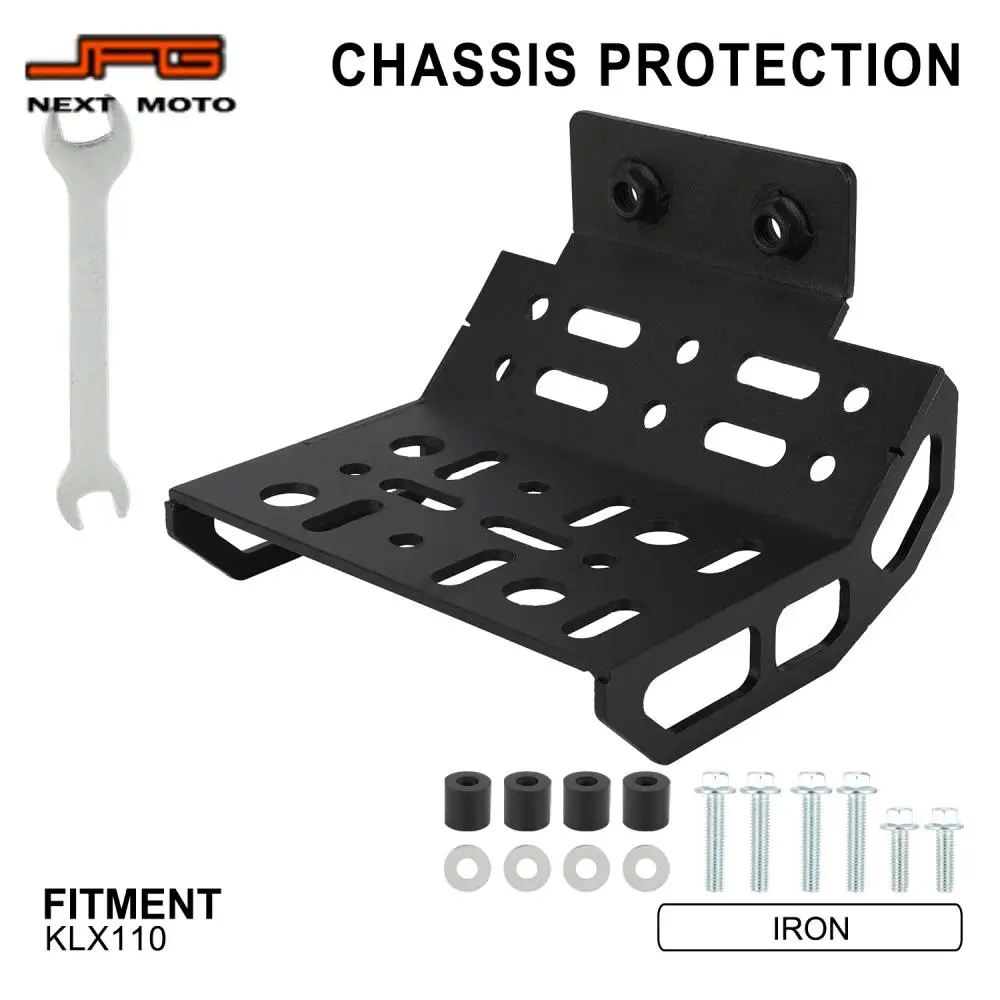 For Kawasaki KLX110 klx 110 Rear Engine Bash Chassis Protection Frame Protector Cover Guard Dirt Bike Motorcycle Parts